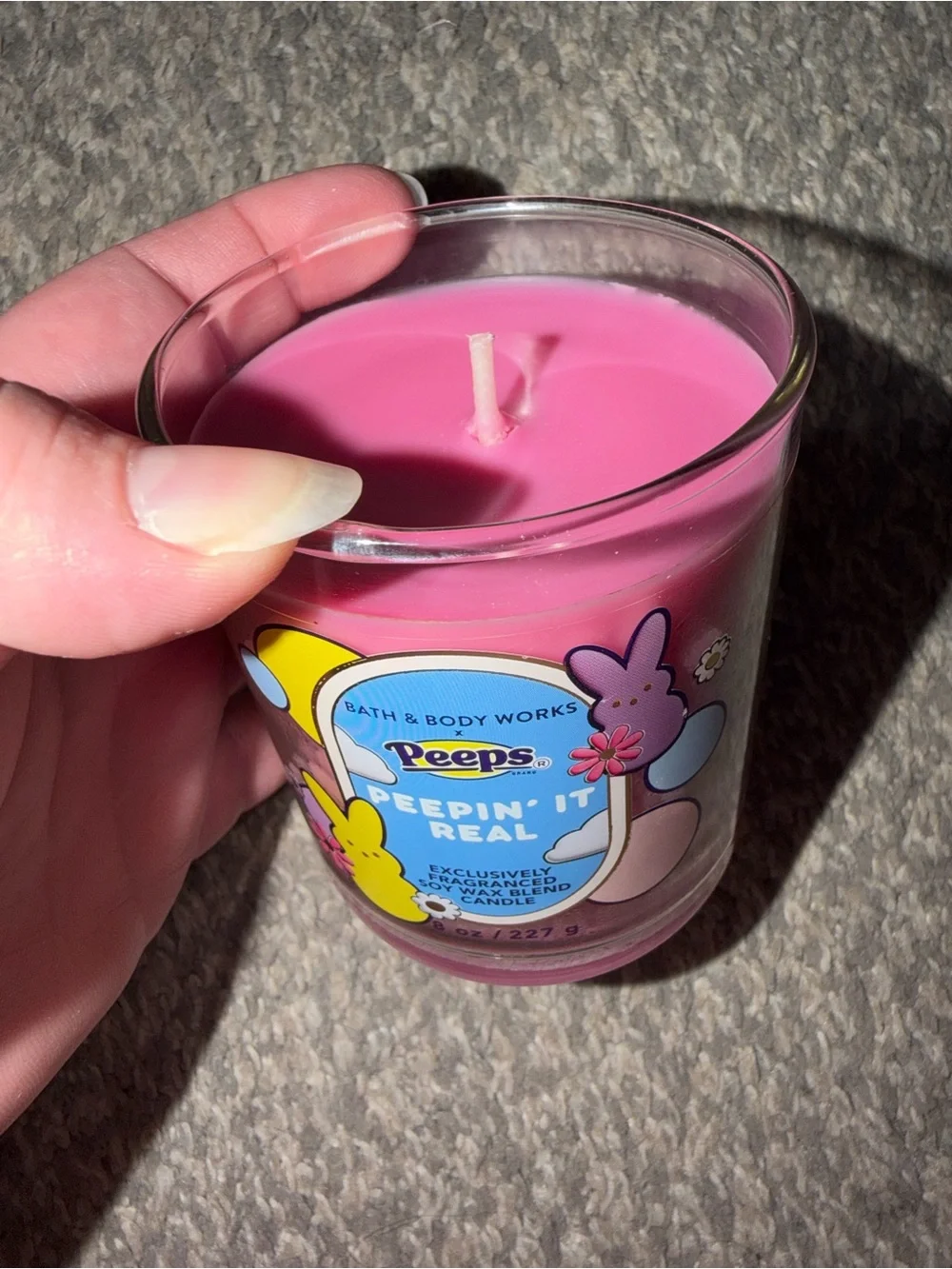 Bath & Body Works Peeps Peepin’ It Real Single Wick Candle Limited Edition